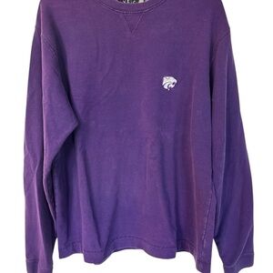 MENS K-STATE WILDCATS PURPLE CREW SWEATSHIRT